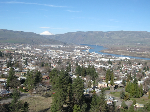 The Dalles, OR: Mt. Adams and The Dalles