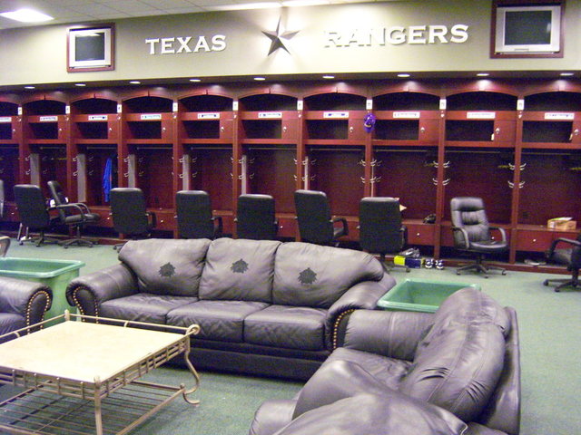 Arlington, TX: Rangers Locker Room