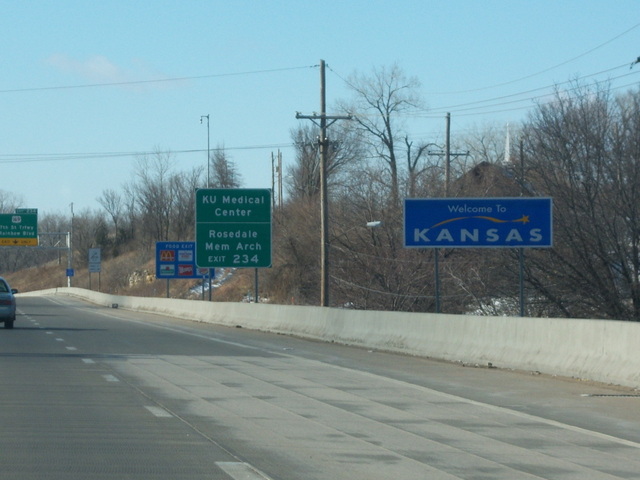 Kansas City, KS: Kansas Sign on I-35