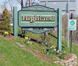 Highland, NY : Highland Sign, Highland, NY. photo, picture, image (New ...