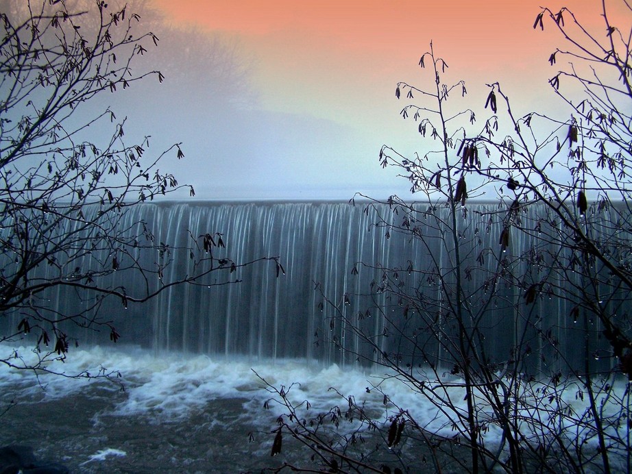 Cheshire, CT: waterfall, Lake Percival, Cheshire CT