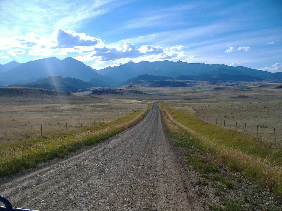 Big Timber MT Road Into Crazy Mountains Photo Picture Image 