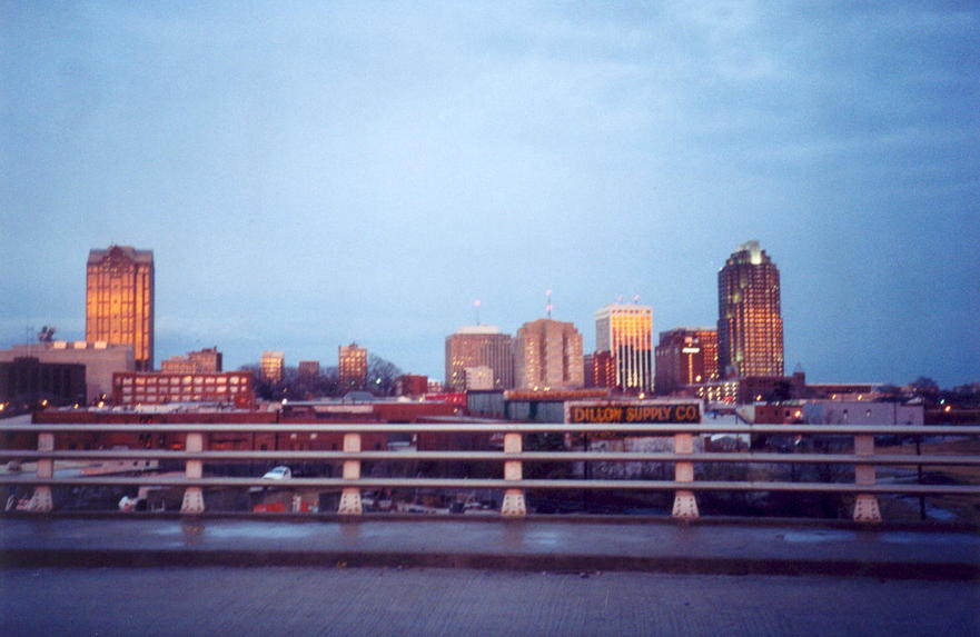Raleigh, NC: Skyline from the Boylan Ave bridge