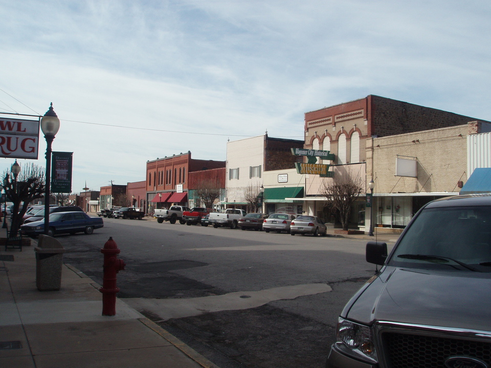 Wagoner OK : Looking South on Main Street photo picture image