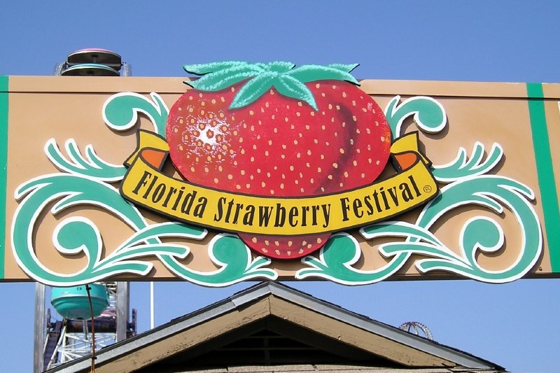 Plant City, FL Florida Strawberry Festival Sign, Plant City photo