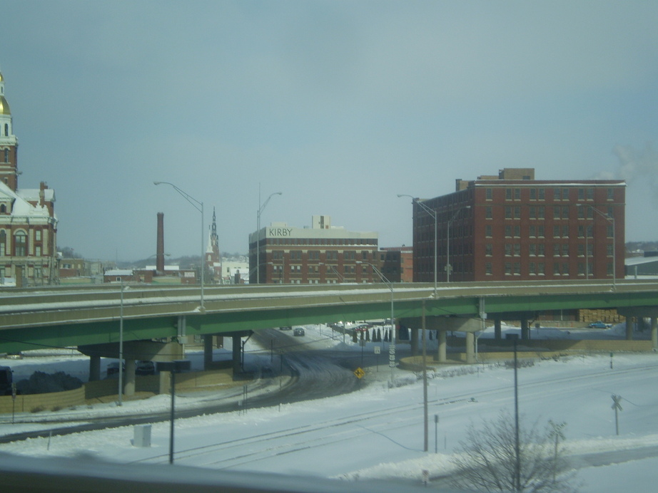 Dubuque, IA: A view of downtown.