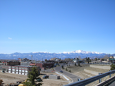 Colorado Springs, CO: Pikes Peak from Woodmen and Lexington 03-21-08