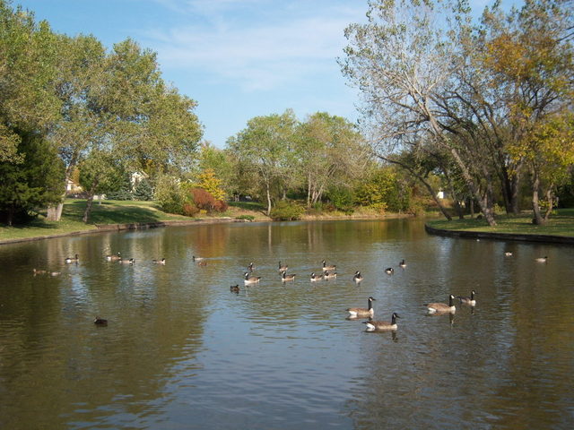 Wichita, KS: Lake in Cedar Lake Village Neighborhood