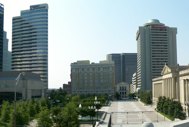 Nashville-Davidson, TN: Downtown from the Tennessee Capitol