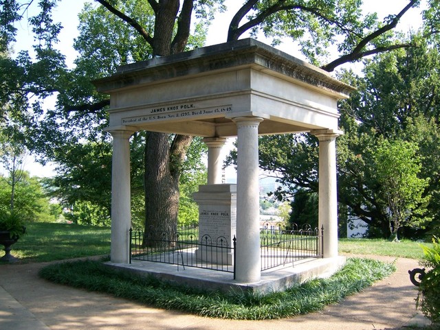 Nashville-Davidson, TN: James K. Polk Grave on the Tennessee Capitol Grounds