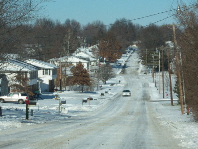 Chillicothe, MO: Street on West side of Simpson Park - December 2007