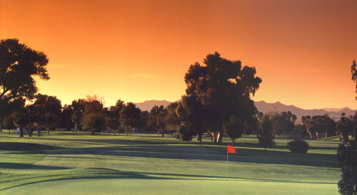 Needles, CA: Needles golf course at Sunset