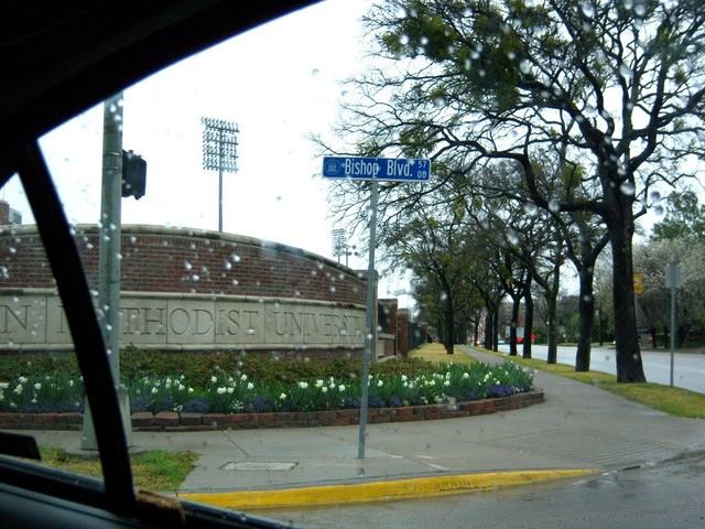 University Park, TX: Southern Methodist University (SMU) entrance