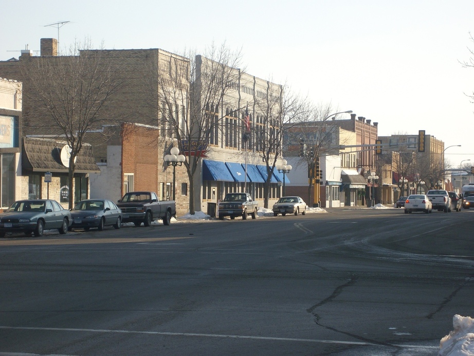 Little Falls, MN: Downtown Little Falls during the winter of 2008