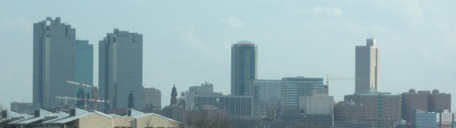 Fort Worth, TX: Skyline from Yucca Ave