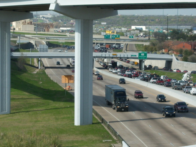Fort Worth, TX: I-35W from the I-30 ramp