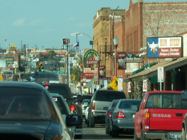 Fort Worth, TX: Main Street in Old Town by the Stockyards