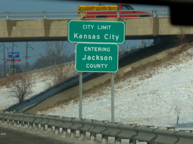 Kansas City, MO: KC City Limit/Entering Jackson County sign on Hwy 71