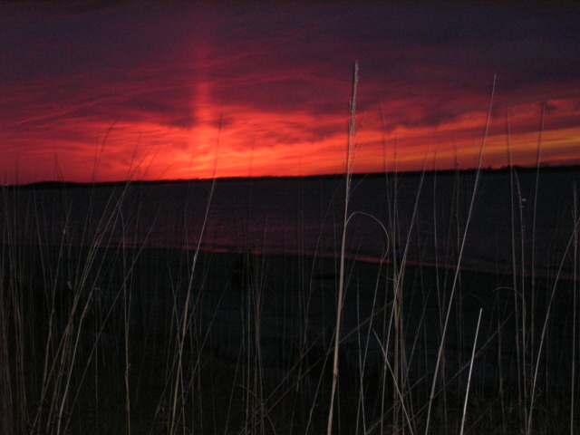 Tybee Island, GA: Amazing Sunset from Tybee Island GA