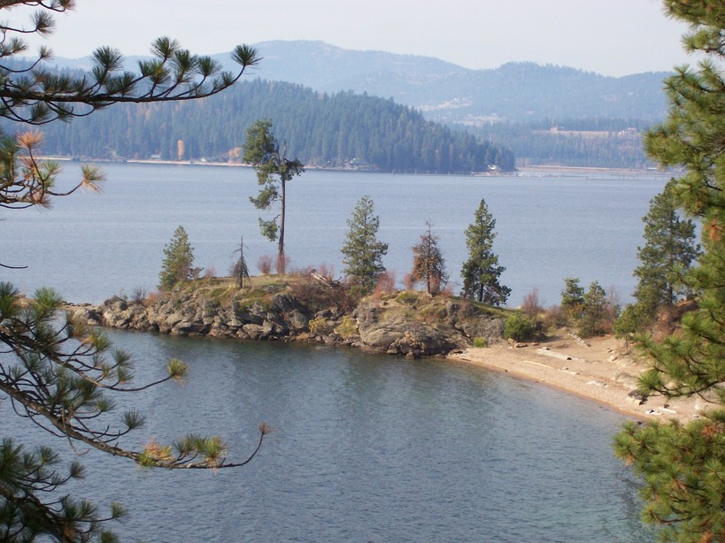 Coeur d, ID: Lake CdA from Tubbs Hill