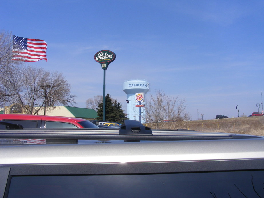 Oshkosh, WI: Water tower and Perkins Of Oshkosh