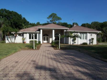 North Fort Myers, FL: Single Family Pool Home on 12 Acres in North Fort Myers, Florida