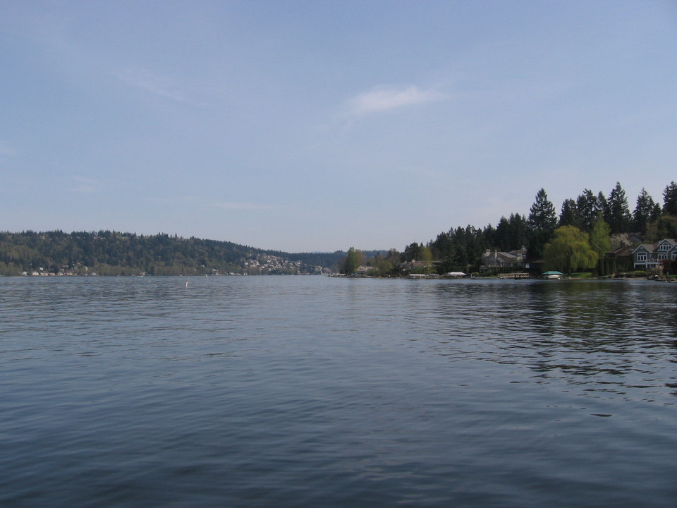 Redmond, WA: Lake Sammamish from Idylwood park