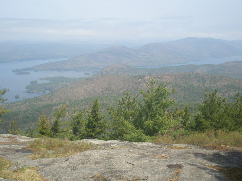 Lake George, NY: On the summit of Buck Mtn., Lake George NY, Looking towards what appears to be north. (April 2008)