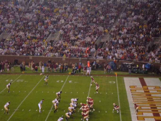 Tallahassee, FL: Noles game inside of Doak Campbell Stadium