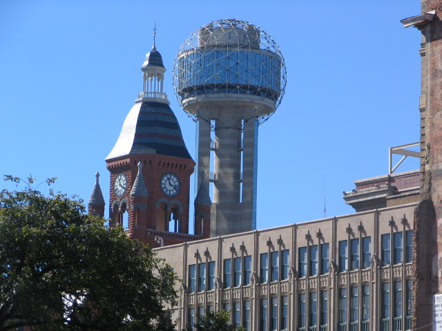 Dallas, TX: Dallas Ball with top of Old Red 2007