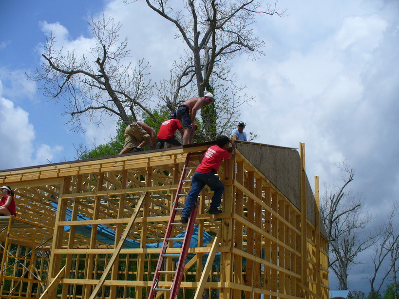 Pearlington, MS An I.D.E.S Crew Rebuilding Pearlington after Hurricane Katrina photo, picture