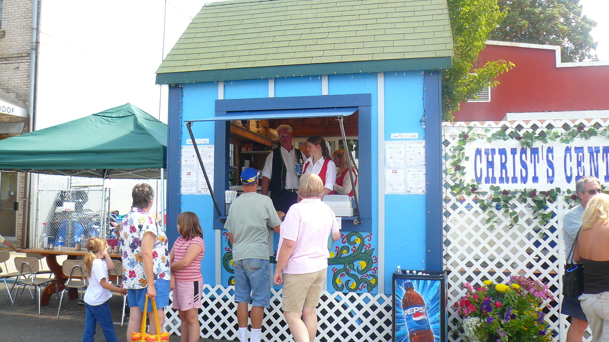 Junction City, OR: Booth at the annual Scandinavian Festival in August