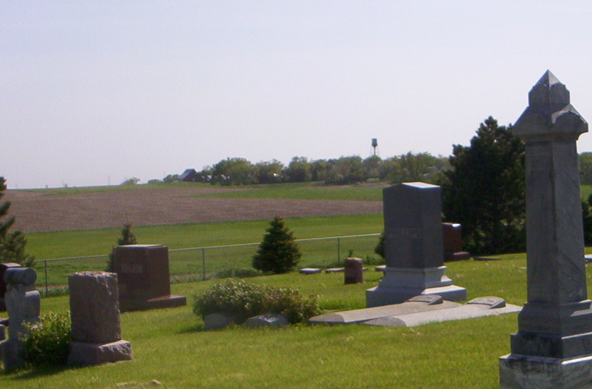 Creston, NE: Creston, NE.Water Tower seen from Fairview Cemetery 2008