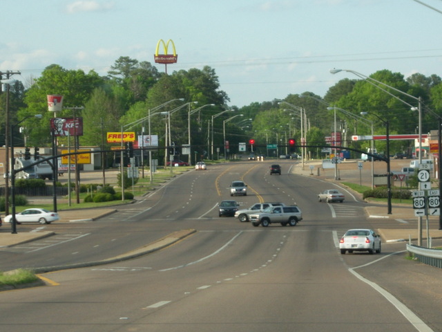Forest, MS: MS Hwy 35 at US Hwy 80