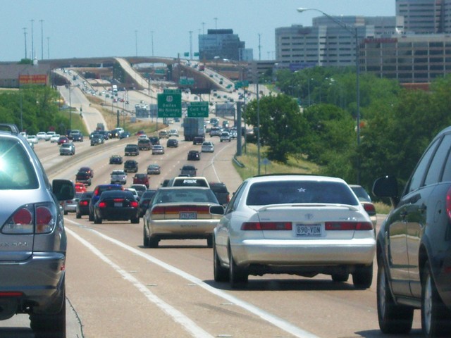 Dallas, TX: I-635 approaching US 75 (Central Expwy)
