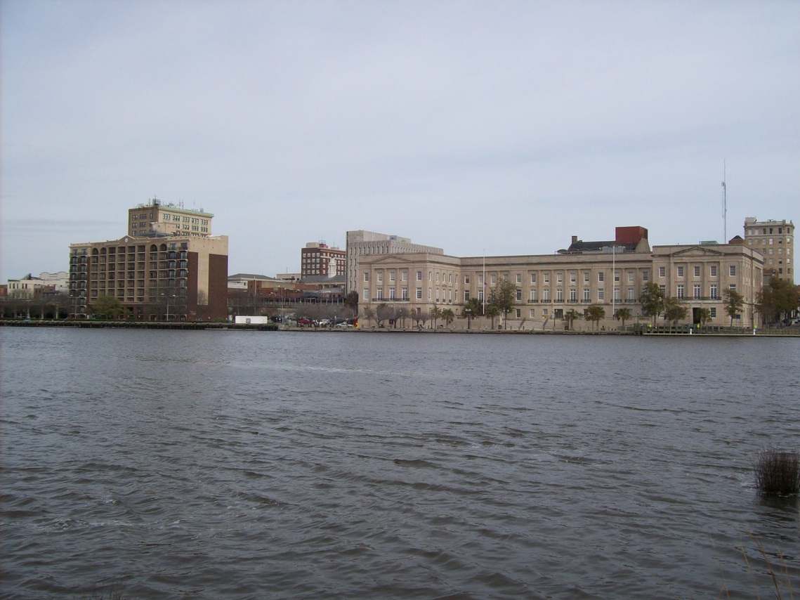 Wilmington, NC: On the Cape Fear River looking at downtown