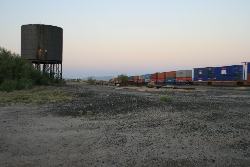 Gila Bend, AZ: Train coming through Gila Bend