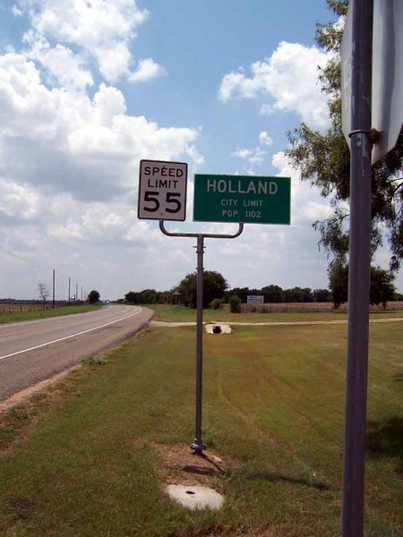 Holland, TX: Sign of Holland, TX