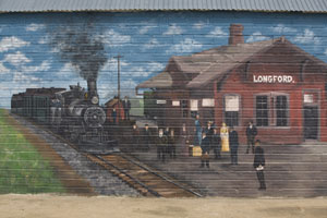 Longford, KS: Mural in Longford