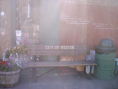 Weston, OR: Weston, Oregon. City Bench.