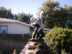 Weston, OR: Weston, Oregon. Fountain at the Minipark.