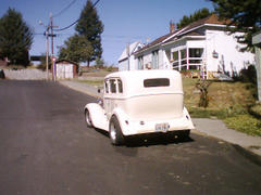 Weston, OR: Weston, Oregon. Weston Main Street. Old Car.