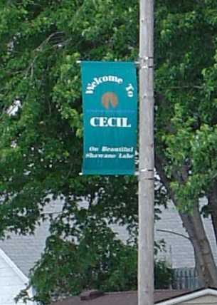 Cecil, WI: town flag