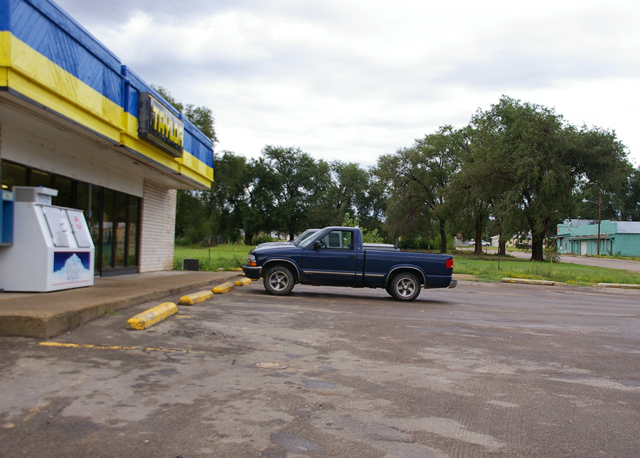 Lefors, TX: DOWNTOWN LEFORS consists mostly of Taylor Mart, which offers gas and groceries for about 600 residents.