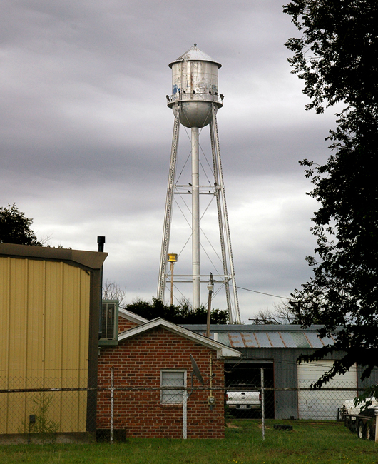 Lefors, TX THE MUNICIPAL WATER TOWER is visible from most points in Lefors photo, picture