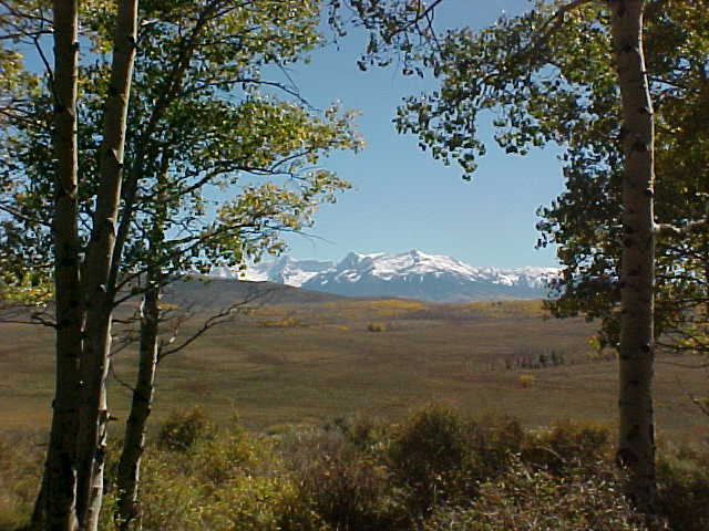 Montrose, CO: San Juan Range of the Rocky Mountains as seen from Dave Wood Road, Montrose, CO