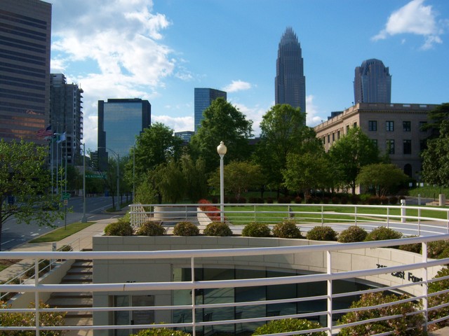 Charlotte, NC: Skyline from Government Plaza