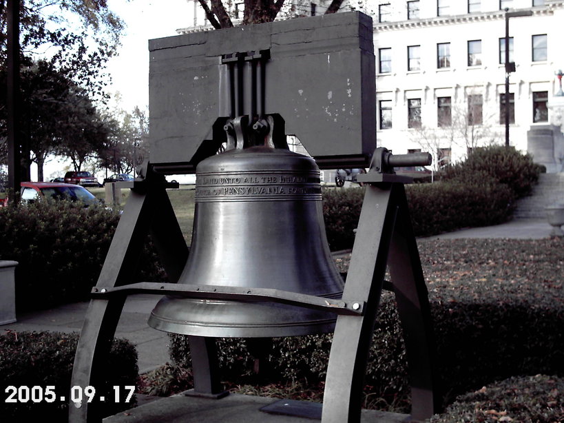 Jackson, MS: Liberty Bell Replica On South Side of Mississippi State Capitol Bldg