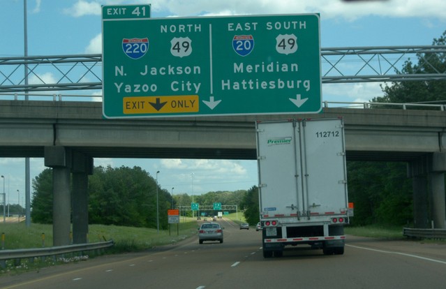 Jackson, MS: I-20 Eastbound