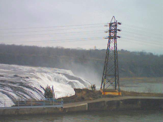 Cohoes, NY: View from the road alongside Cohoes Falls, NY